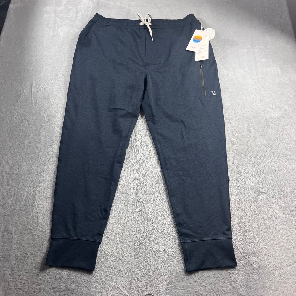 Vuori Sunday Performance Jogger Ink Heather Mens XL V416 Blue Grey Pants NWT